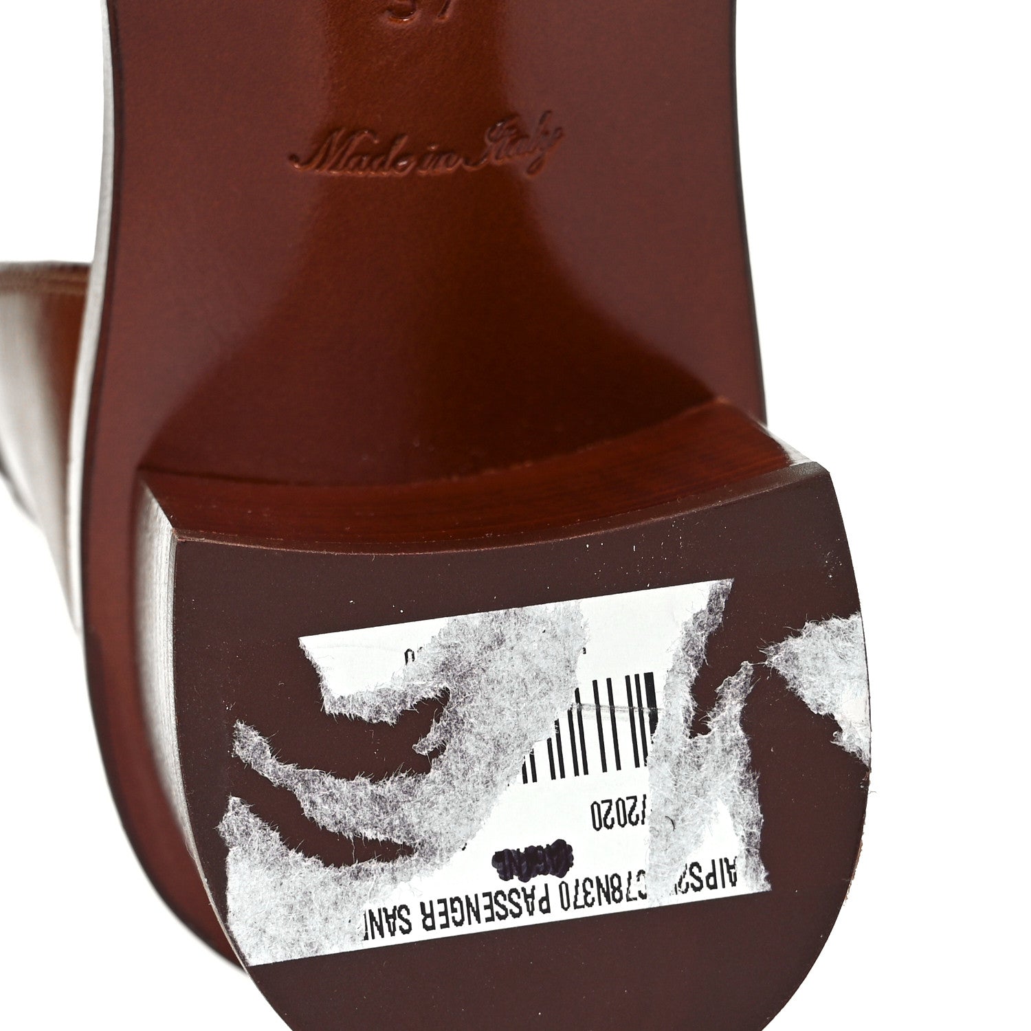 Louis Vuitton Calfskin Monogram Passenger Sandals 37 Cognac 8 of 9