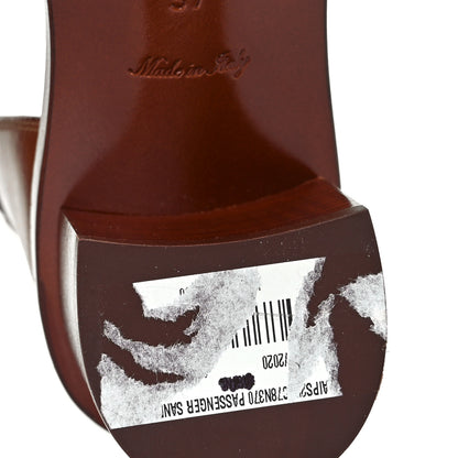 Louis Vuitton Calfskin Monogram Passenger Sandals 37 Cognac 8 of 9