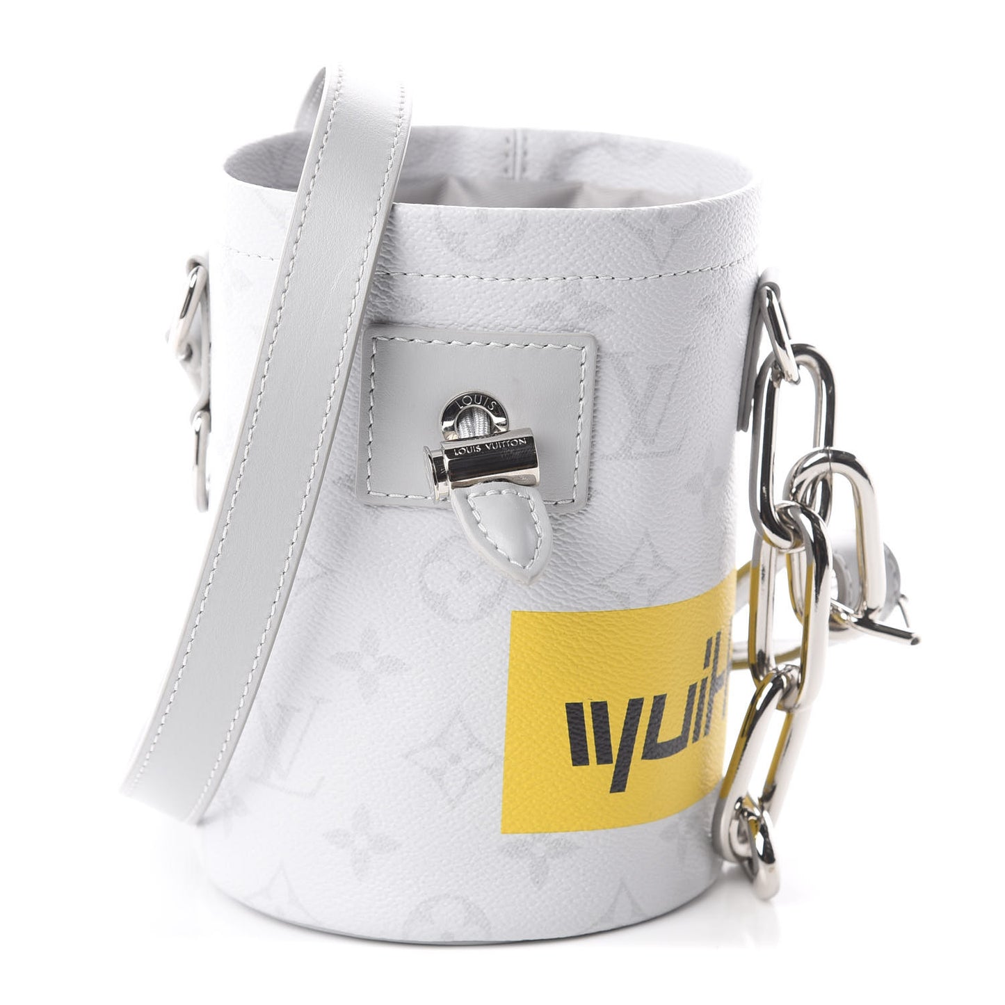 Monogram Chalk Nano Bag White