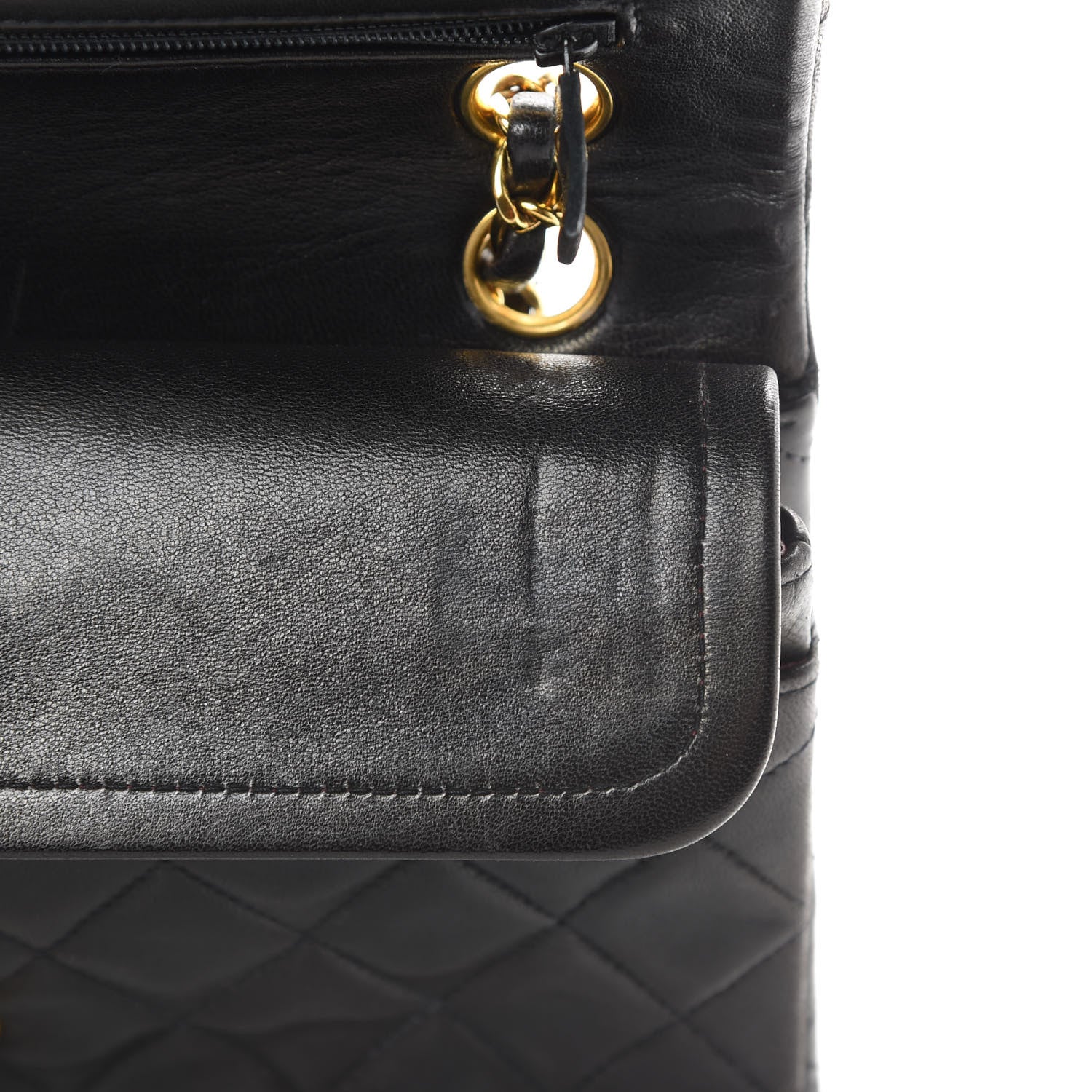 Chanel Lambskin Quilted Small Double Flap Black 13 of 16