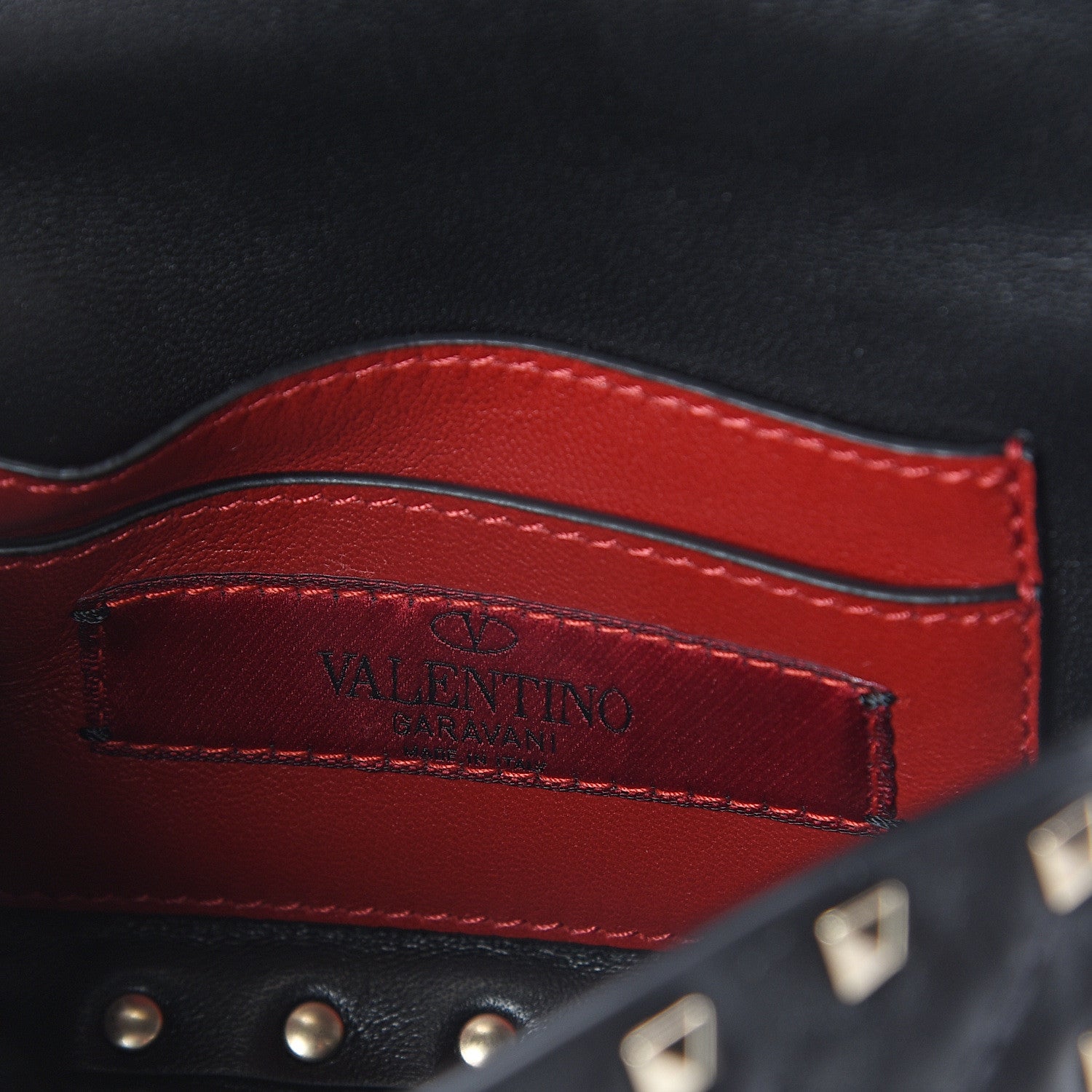 Valentino Garavani Nappa Micro Rockstud Spike Shoulder Bag Black 5 of 7