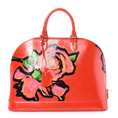 Louis Vuitton Vernis Roses Alma GM Orange Sunset 1 of 9