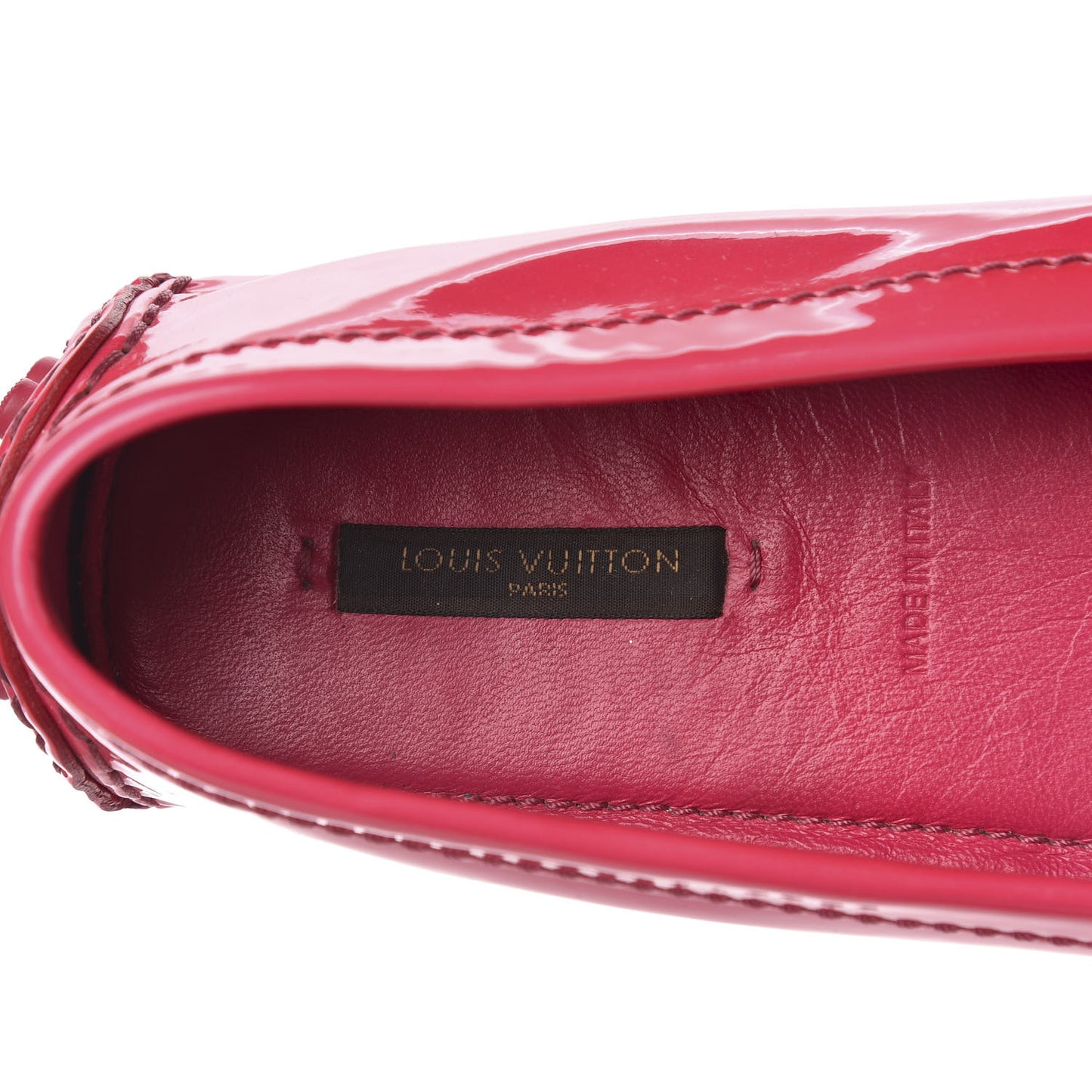 Patent Calfskin Oxford Loafers 39.5 Rose Indien