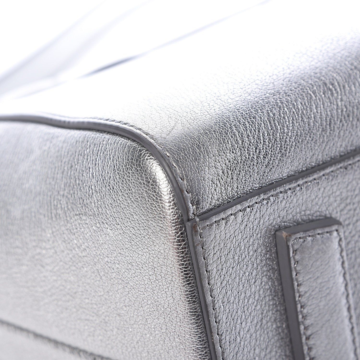Givenchy Metallic Sugar Goatskin Small Antigona Silver 9 of 15