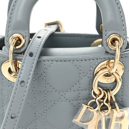 Christian Dior Lambskin Cannage Micro Lady Dior Cloud Blue Cloud Blue 7 of 9