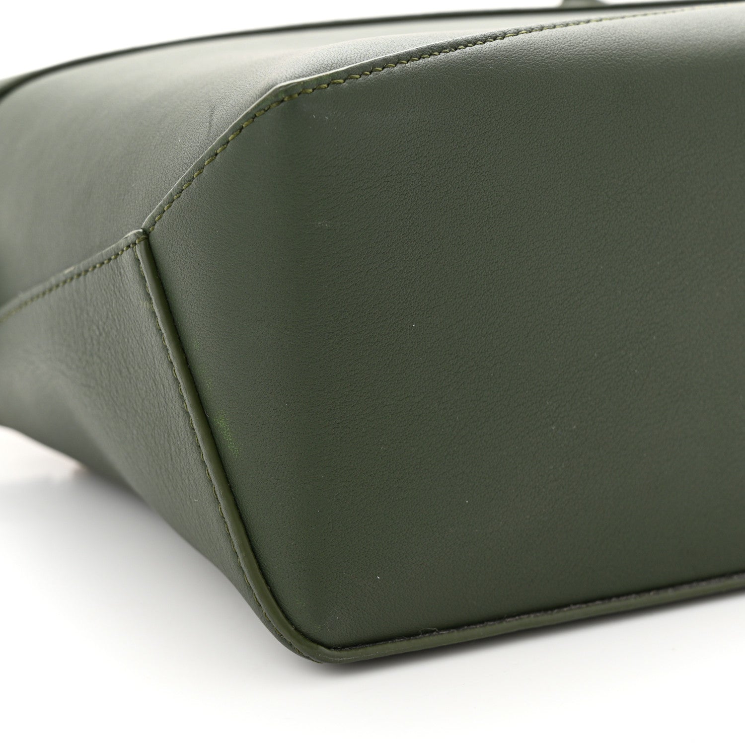 Loewe Calfskin Small Puzzle Edge Bag Bottle Green 1495966