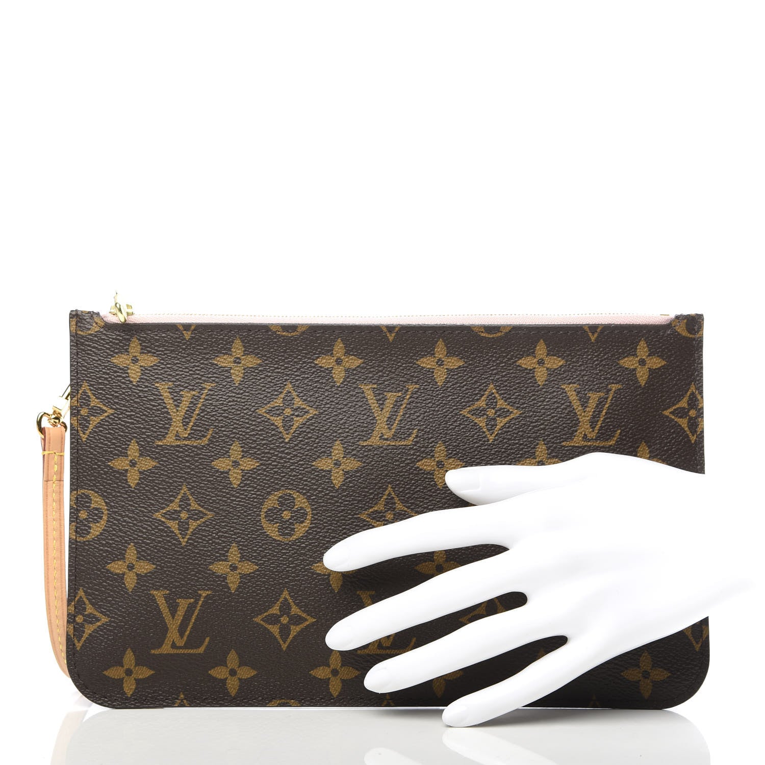 Louis Vuitton Monogram Neverfull MM GM Pochette Rose Ballerine 2 of 8