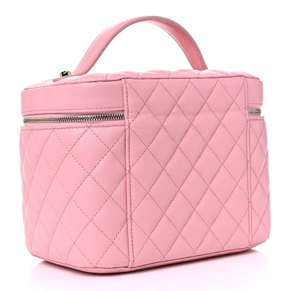 Chanel Caviar Quilted Large Vanity Pouch Pink 4 of 11