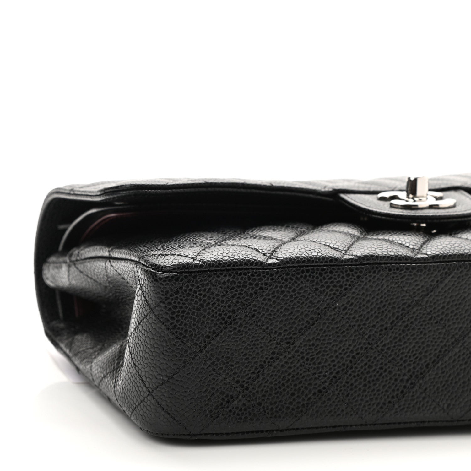 Chanel Caviar Quilted Medium Double Flap Black 9 of 11