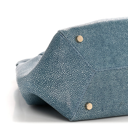 Lanvin Galuchat Trapeze Light Blue 10 of 16