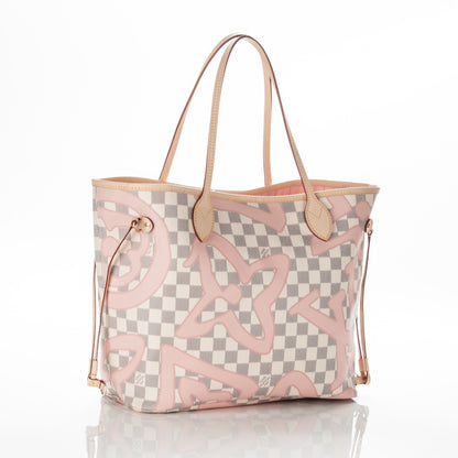 Louis Vuitton Damier Azur Tahitienne Neverfull MM 3 of 8