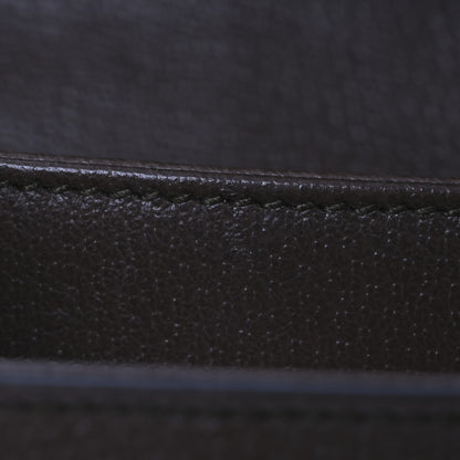 Gucci GG Supreme Monogram Textured Dollar Calfskin Web Small Ophidia Padlock Top Handle Bag Beige Ebony New Acero 11 of 13