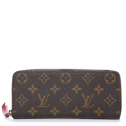 Louis Vuitton Monogram Clemence Wallet Fuchsia 1 of 8