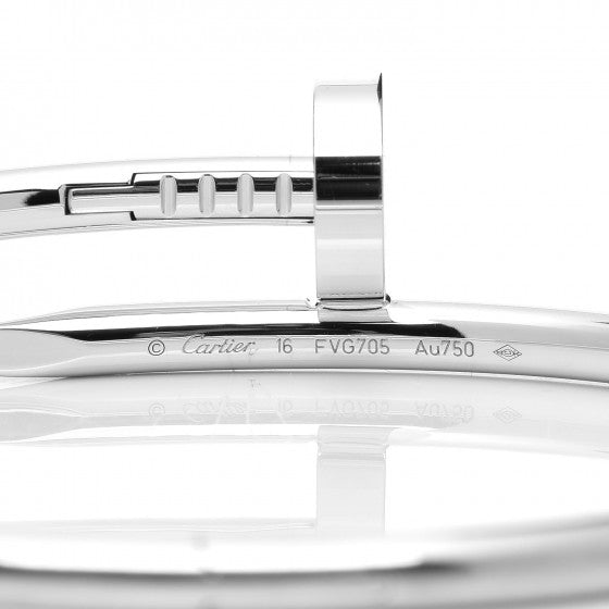 18K White Gold Juste Un Clou Bracelet 16