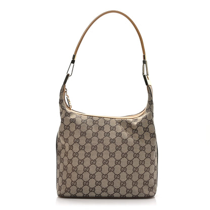 Gucci Monogram GG Clasp Hobo Tan 1 of 9