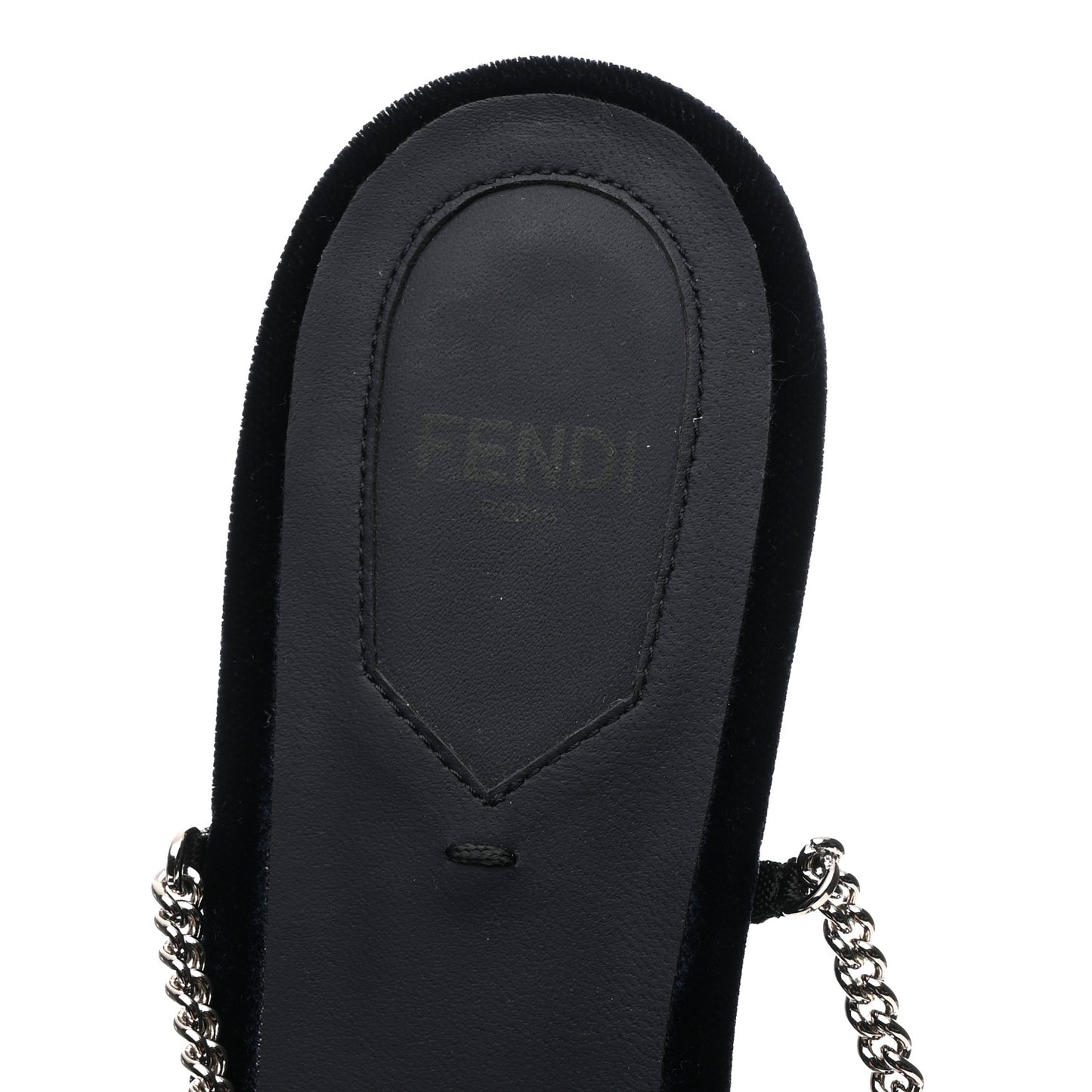 Velluto Studded Colibri Lite Slingback Ballerina Flats 38 Blue Notte