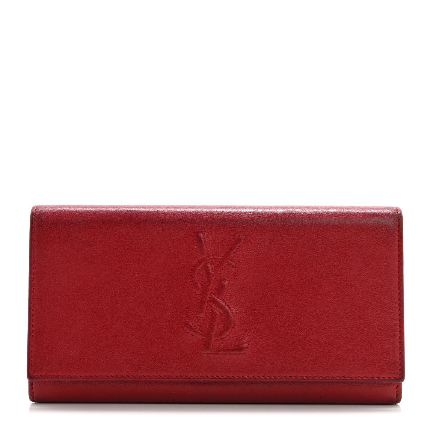 Goatskin Belle De Jour Flap Wallet Rouge Orient