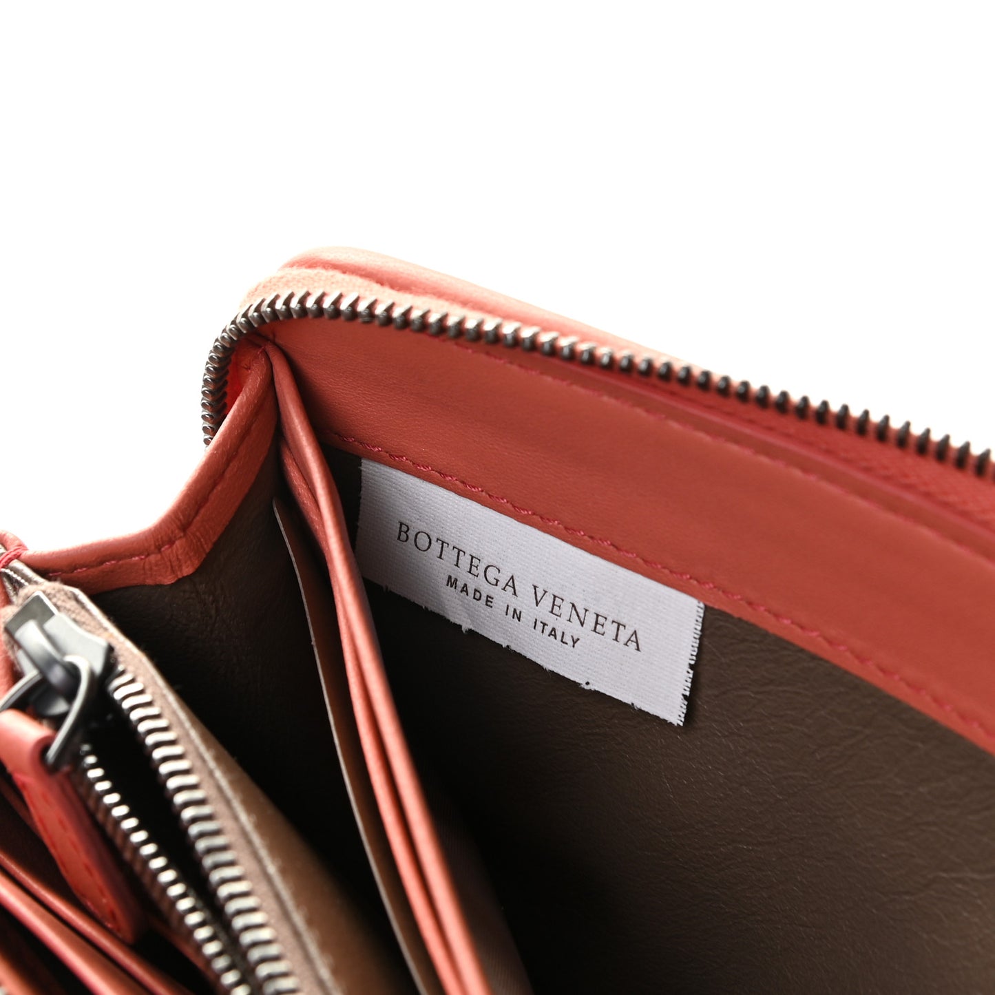 Nappa Intrecciato Zip Around Wallet Pompei