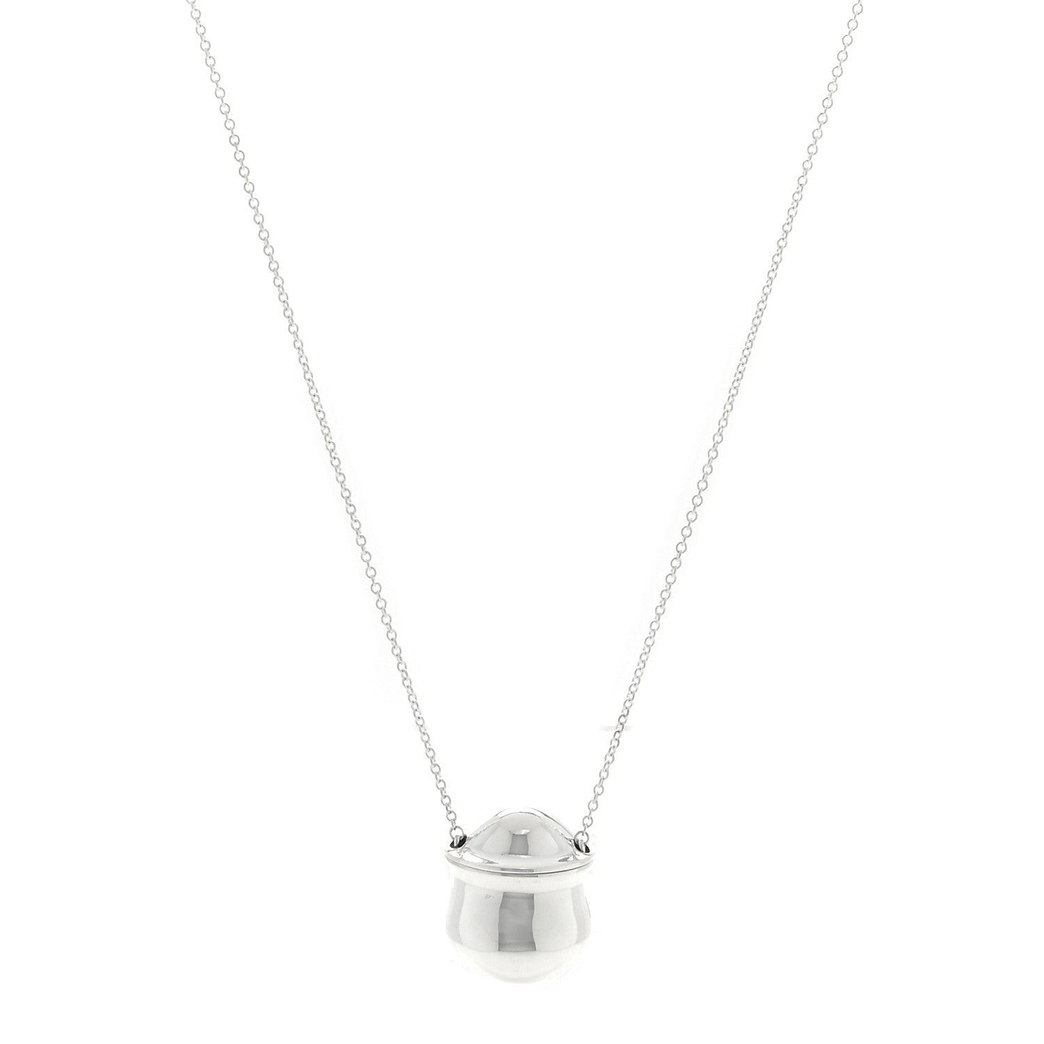 Tiffany Sterling Silver Elsa Peretti Bottle Inro Pendant Necklace 1 of 5