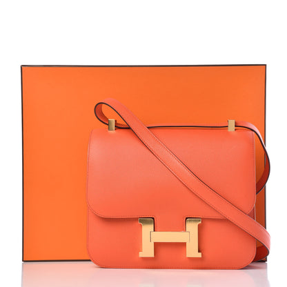 Hermes Evercolor Constance 24 Orange Poppy 24 of 24