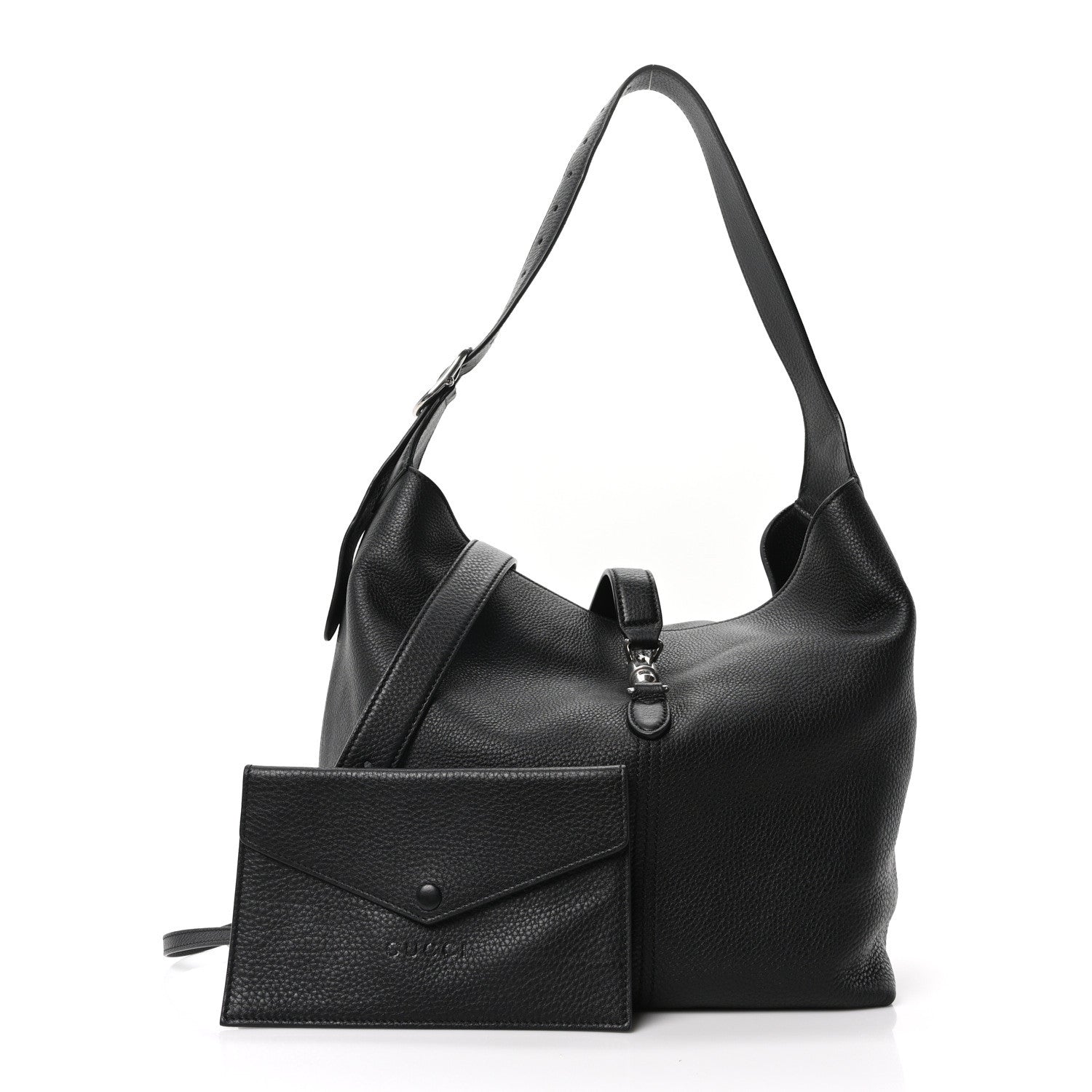 Gucci Soft Grained Calfskin Small Jackie 1961 Shoulder Bag Black 3 of 11