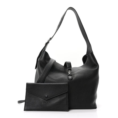 Gucci Soft Grained Calfskin Small Jackie 1961 Shoulder Bag Black 3 of 11