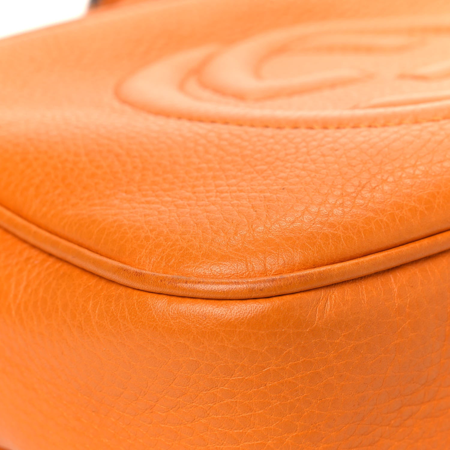 Gucci Pebbled Calfskin Small Soho Disco Bag Curcuma 6 of 13