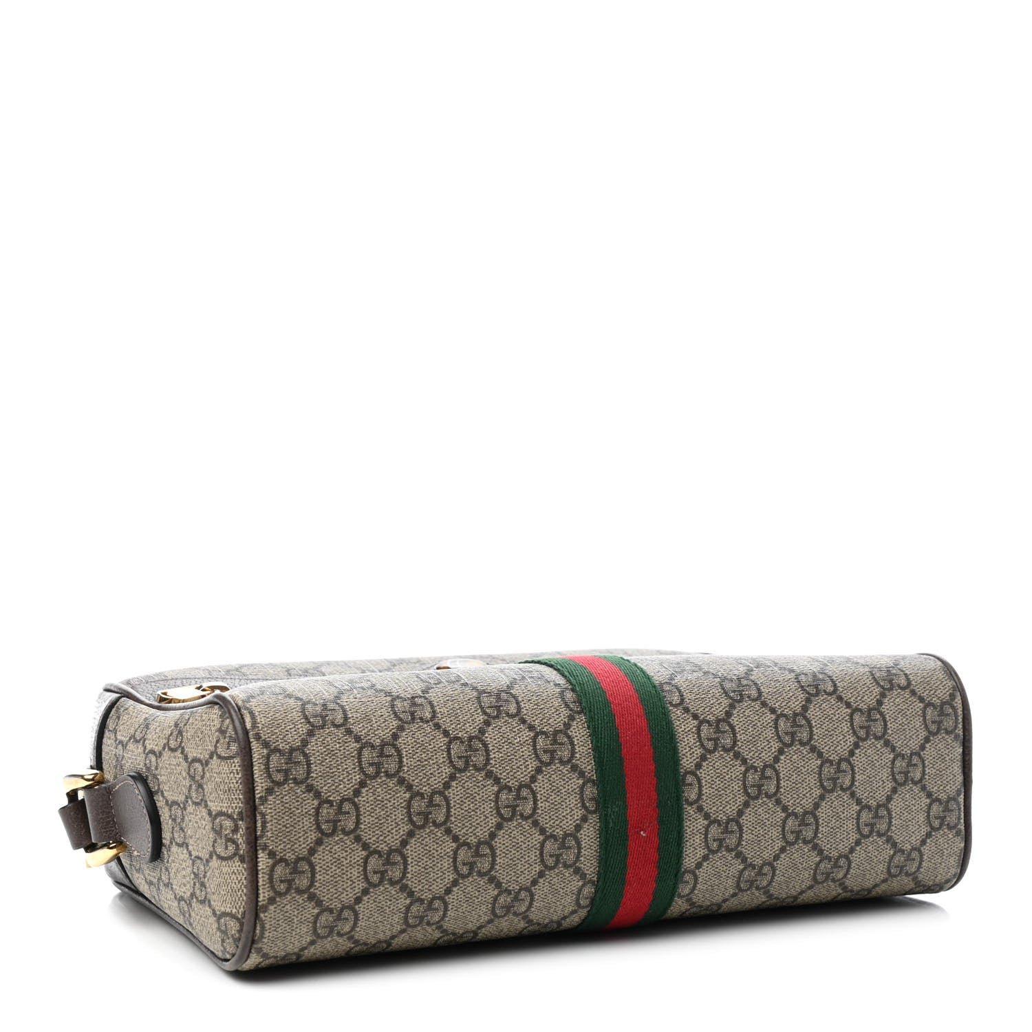 Gucci GG Supreme Monogram Web Small Ophidia Shoulder Bag Brown 4 of 10
