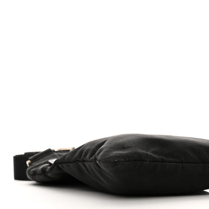 Prada Nylon Flat Messenger Bag Black 8 of 10