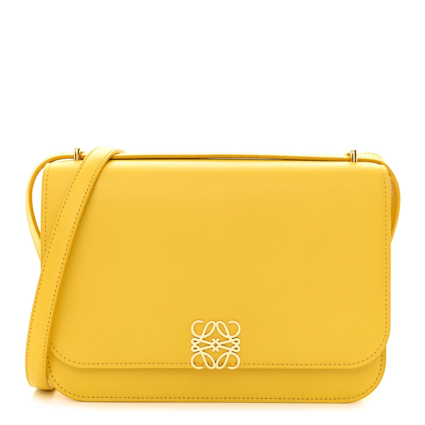 Silk Calfskin Small Goya Bag Yellow
