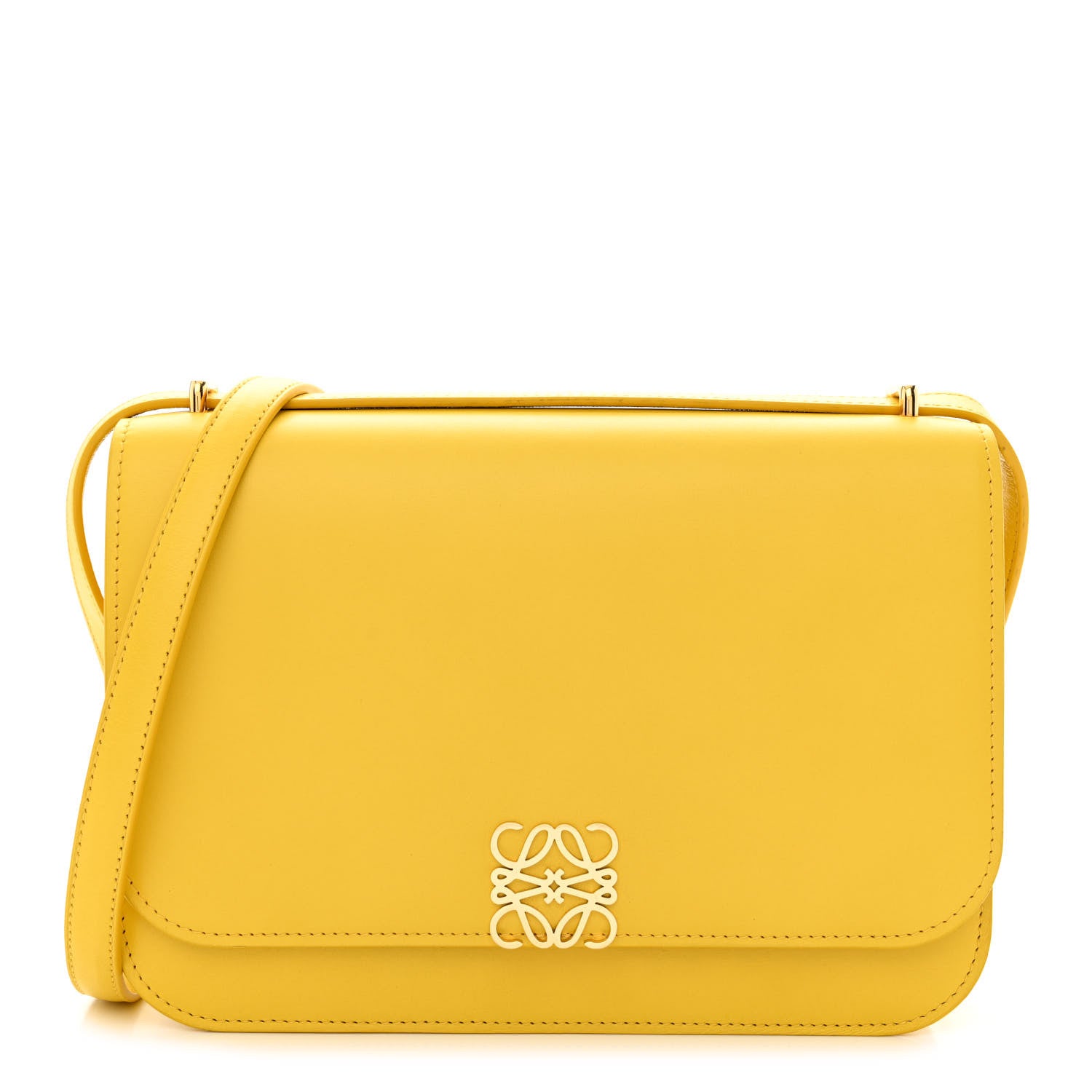 Loewe Silk Calfskin Small Goya Bag Yellow 1 of 11