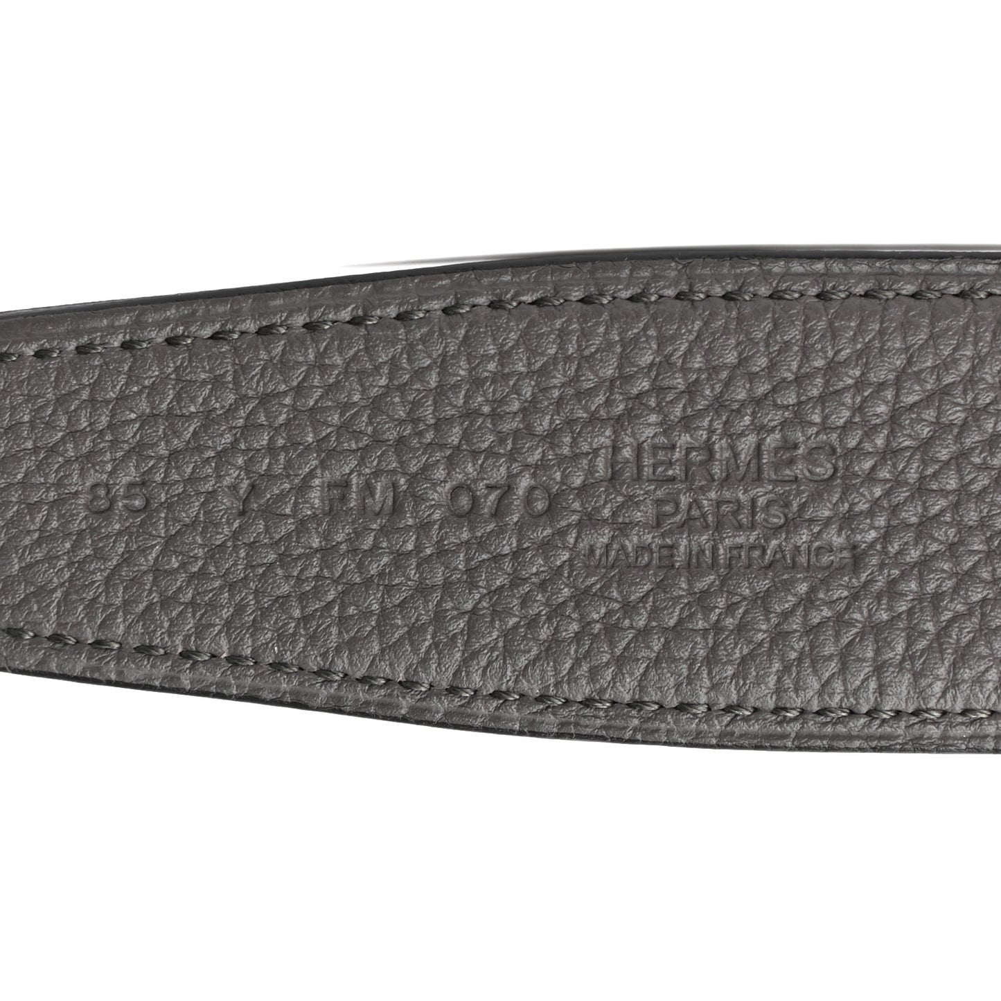 Box Togo 32mm Guilloche H Belt 85 Black Etain