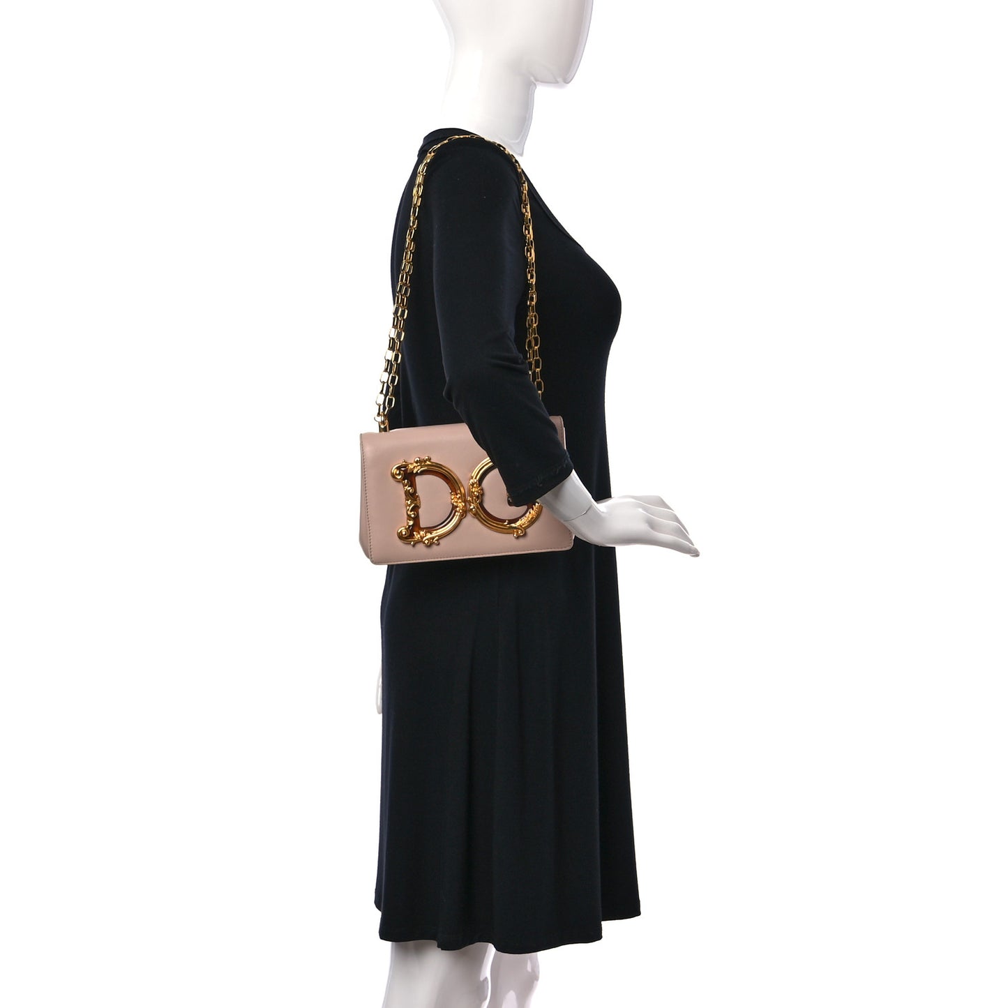 Nappa DG Girls Phone Shoulder Bag Cipria
