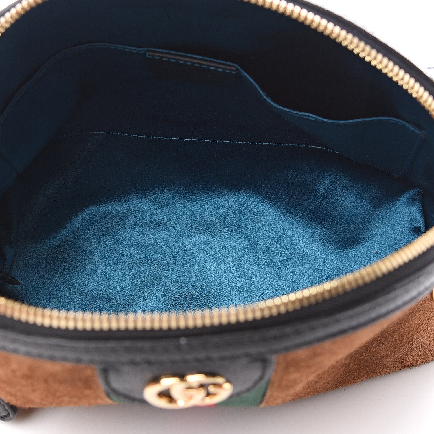 Gucci Suede Patent Web Small Ophidia Dome Shoulder Bag Nocciola Black 4 of 8