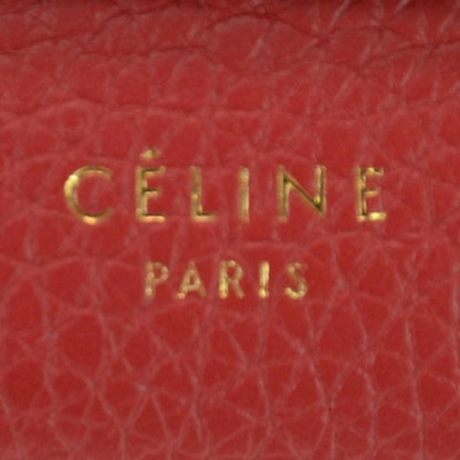 Celine Grained Calfskin Continental Wallet Red 5 of 9