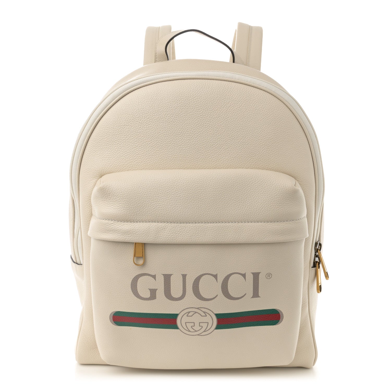 Gucci Calfskin Logo Day Backpack Mystic White 1 of 12