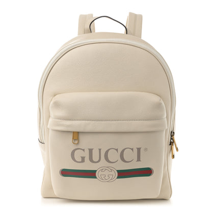 Gucci Calfskin Logo Day Backpack Mystic White 1 of 12