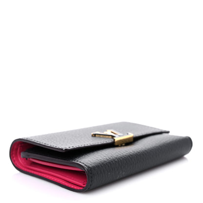 Louis Vuitton Taurillon Capucines Compact Wallet Black 4 of 10