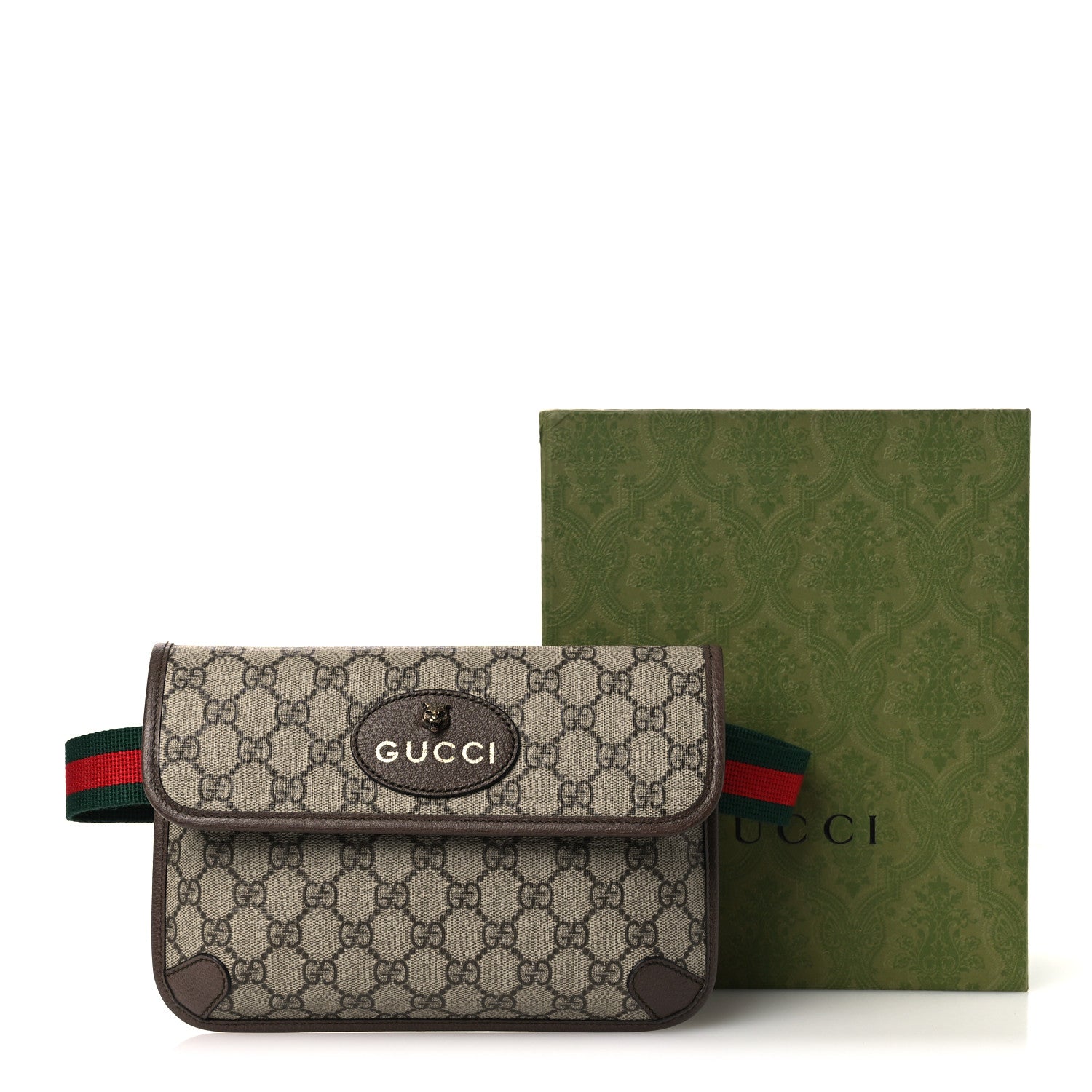 Gucci GG Supreme Monogram Neo Vintage Web Belt Bag Brown Brown 11 of 11