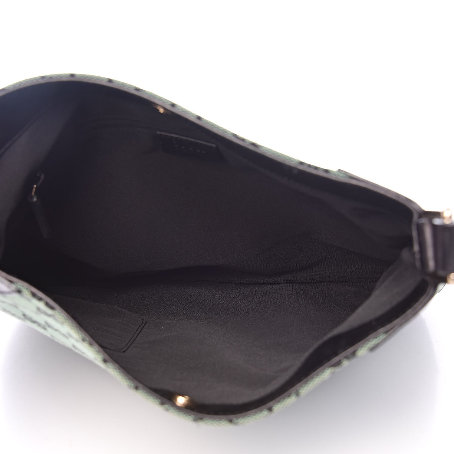Gucci Monogram Signature Hobo Shoulder Bag Green 5 of 16