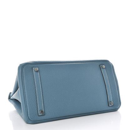 Hermes Togo Birkin 35 Blue Jean 4 of 13