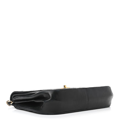Chanel Lambskin Quilted Medium Double Flap Black 3 of 18