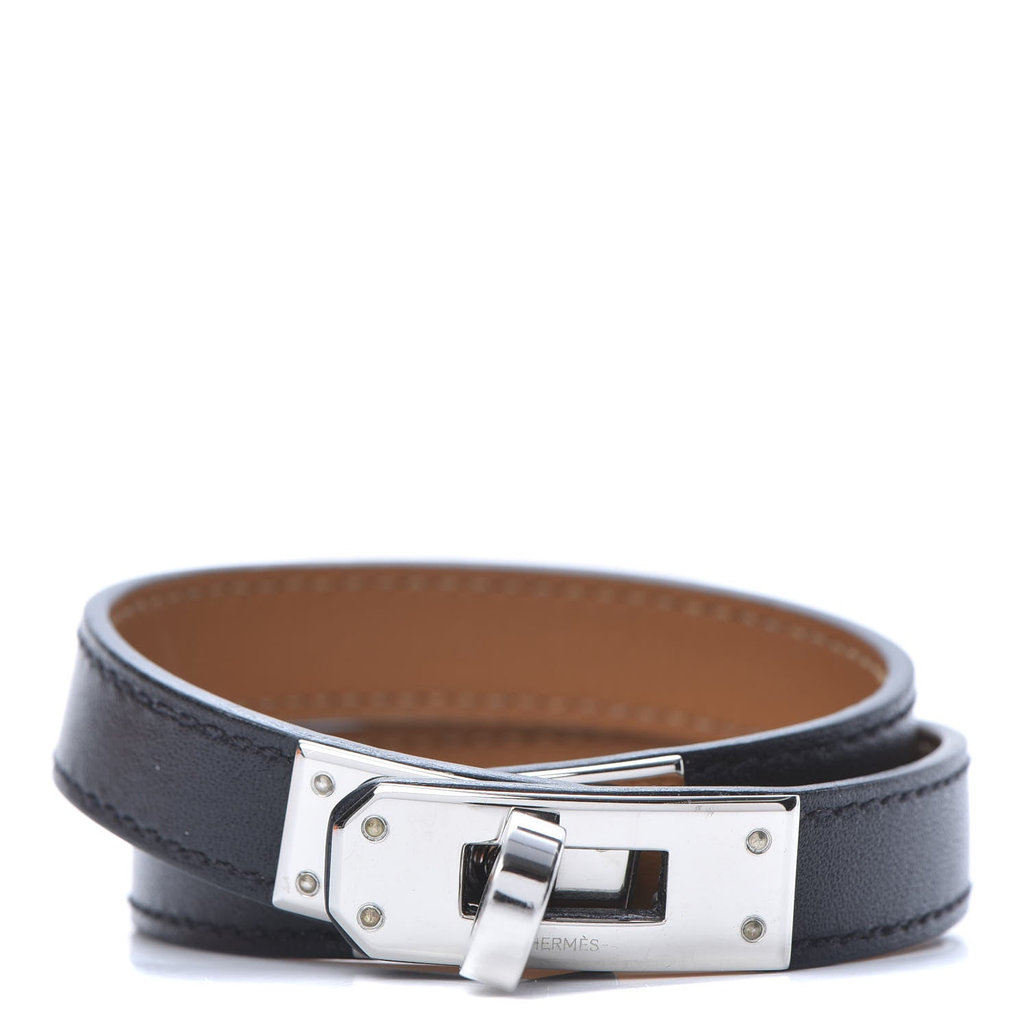 Hermes Box Kelly Double Tour Bracelet M Black 1 of 6