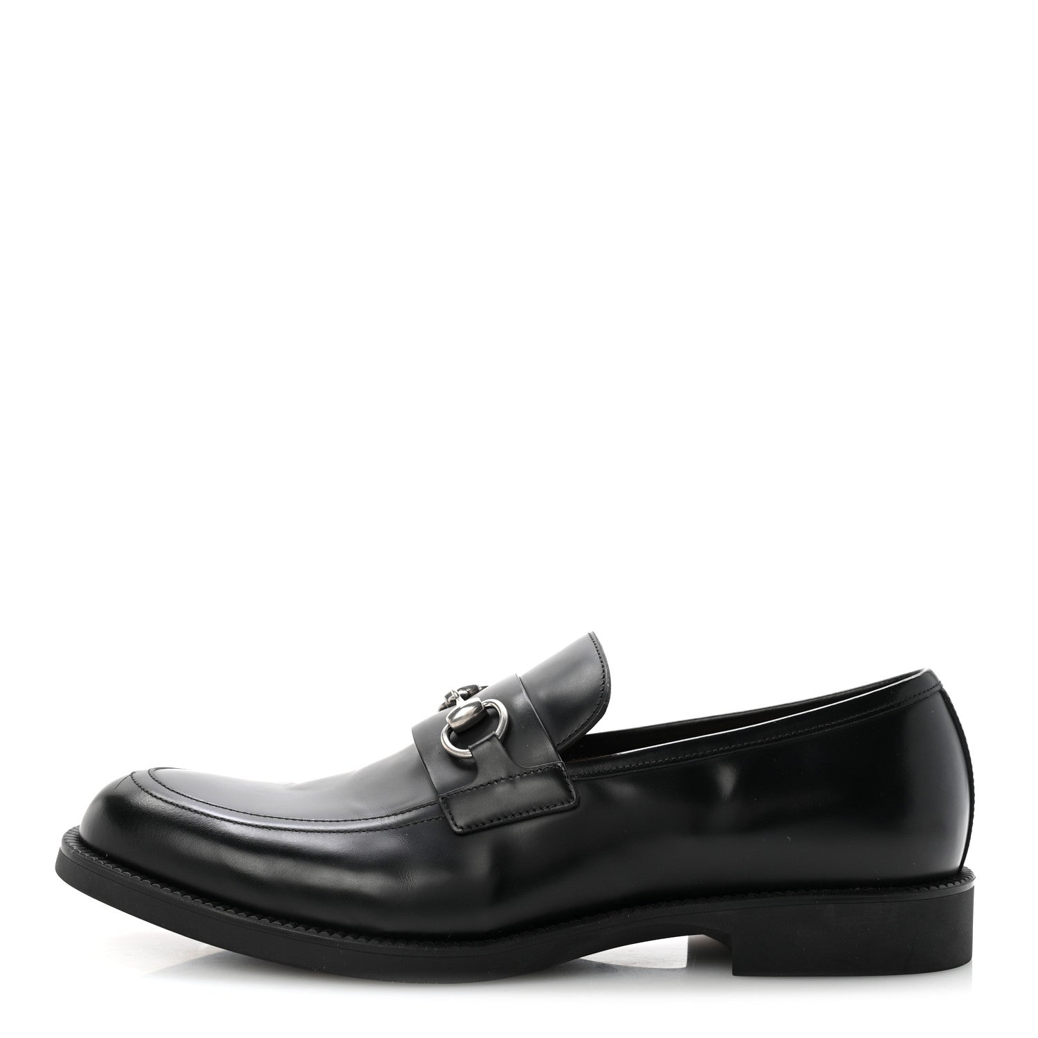 Gucci Davis Bull Mens Horsebit Loafers 10 Black 1 of 10