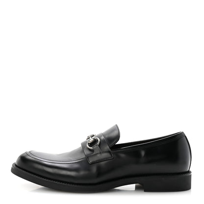 Gucci Davis Bull Mens Horsebit Loafers 10 Black 1 of 10