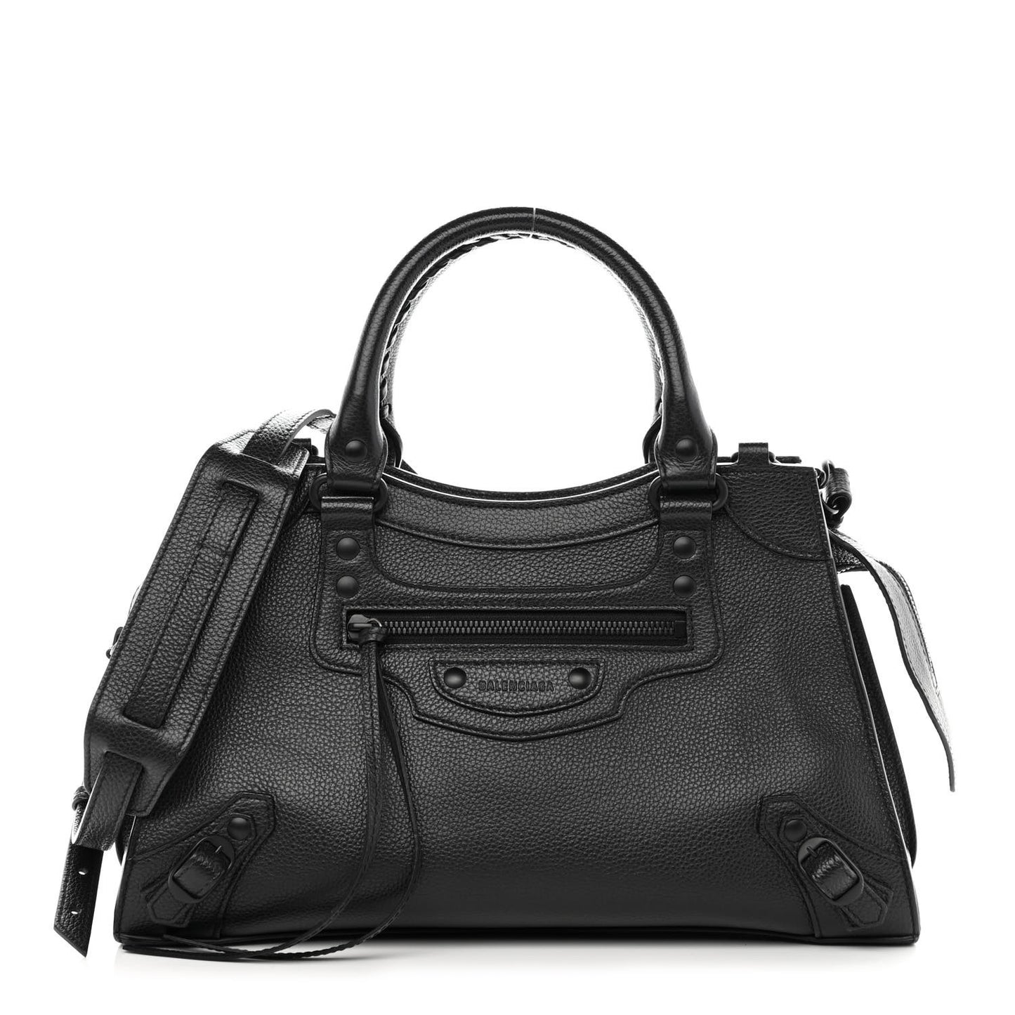 Grained Calfskin Neo Classic Black Hardware S City Black