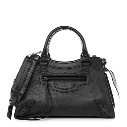 Balenciaga Grained Calfskin Neo Classic Black Hardware S City Black 1 of 10