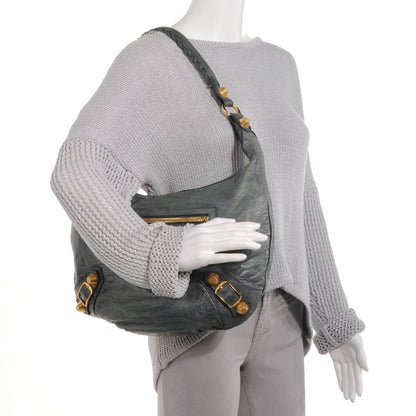 Balenciaga Chevre Giant 21 Gold Hardware Hobo Anthracite 2 of 8