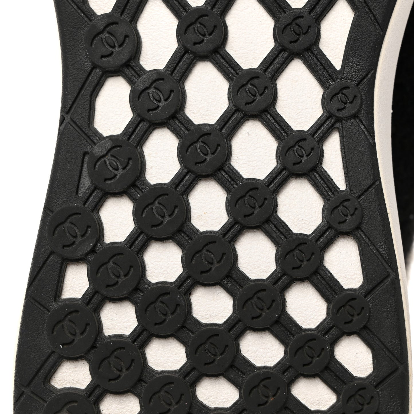 Mixed Fabrics Knit Sneakers 37.5 Black Grey White