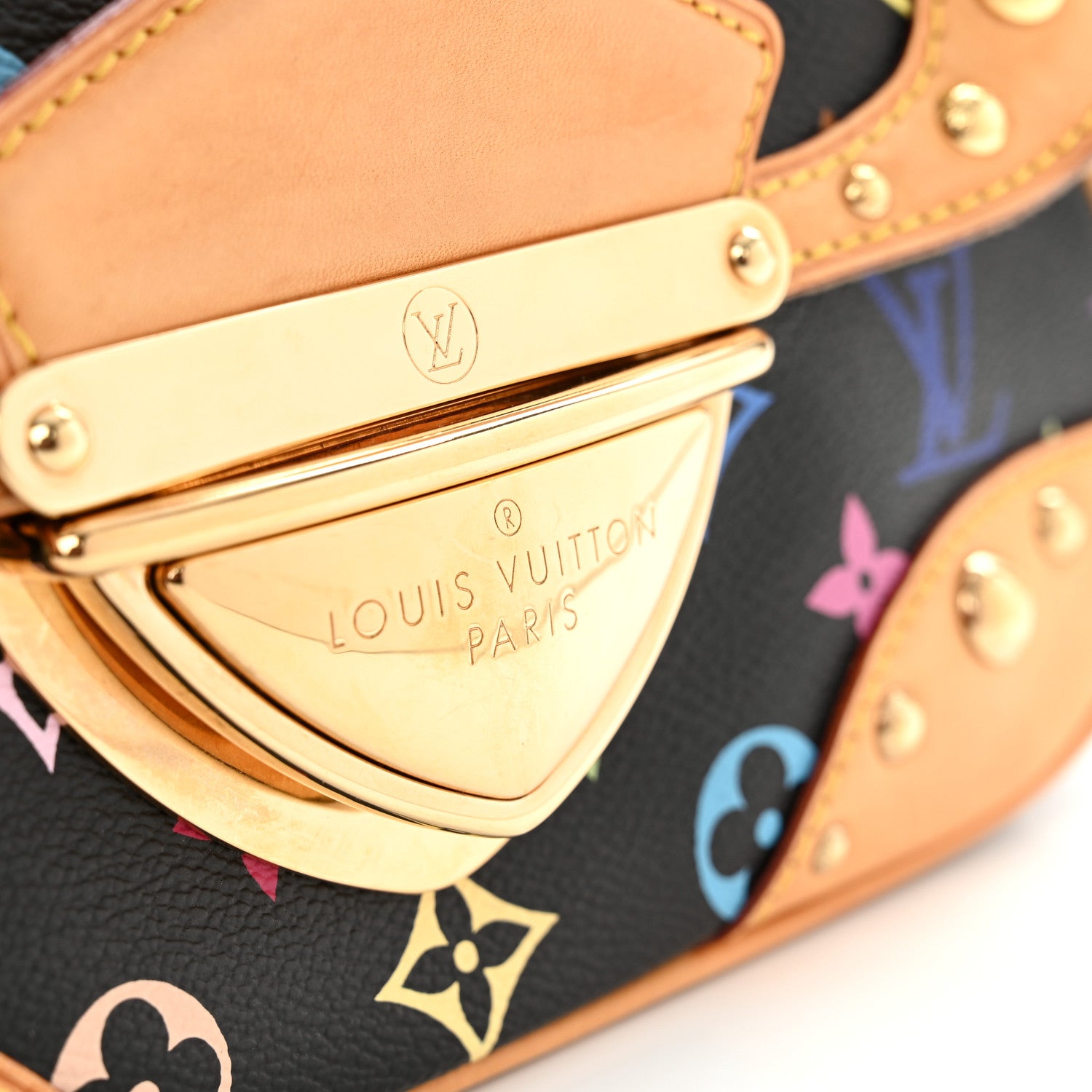 Louis Vuitton Monogram Multicolor Marilyn Black 6 of 12